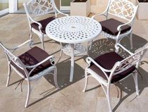 Trendy New Items Table And Chairs Cast Aluminium Metal Outdoor Patio Balcony Open-air Garden Casual Table And Chairs Combination