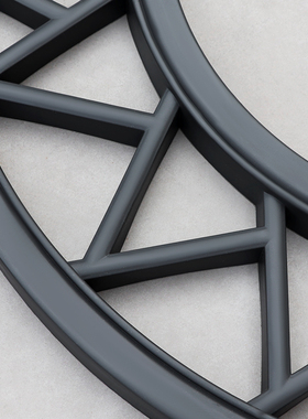 梦古60圆形透窗双圆树脂挂件圆形塑料仿砖雕中式照壁影壁芯挂饰