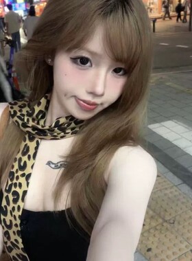 高级感百搭豹纹波点丝巾复古辣妹系脖飘带甜酷腰带扎发绑包小丝带