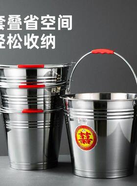 小铁桶圆桶不锈钢水桶大铁皮桶户室外垃圾手提桶饭桶带盖油桶商用