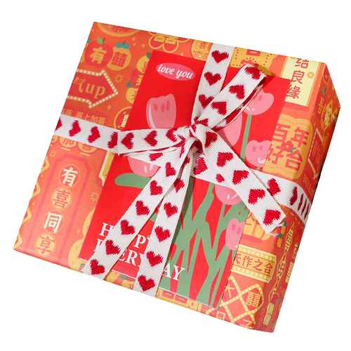 吾家婚品喜字礼物包装纸新年喜庆礼盒牛皮纸结婚婚庆抽奖礼物包装 - 图3