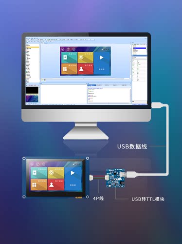 X5系列4.3寸工业显示屏淘晶驰串口屏800*480 IPS电阻/电容触摸屏 - 图1