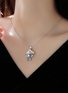 925银女掉落糖果项链小众高级