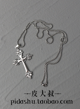 菱形项链十字颈链毛衣链酷锁骨链