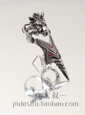 镶钻戒指个性摇滚关节戒指