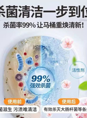 马桶香薰泡腾片除臭除垢消毒