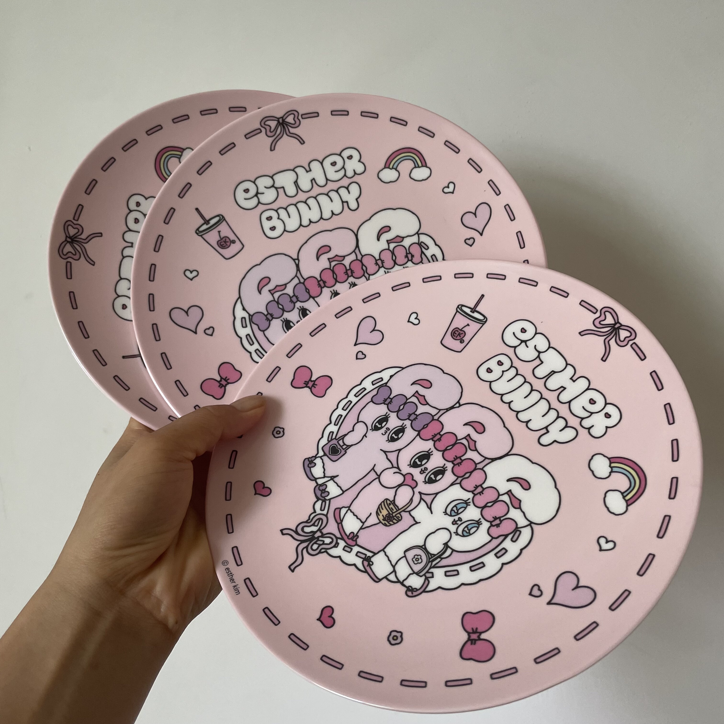 日单艾丝乐小兔 Esther bunny 可爱卡通兔子水果盘早餐盘甜品盘子 - 图3