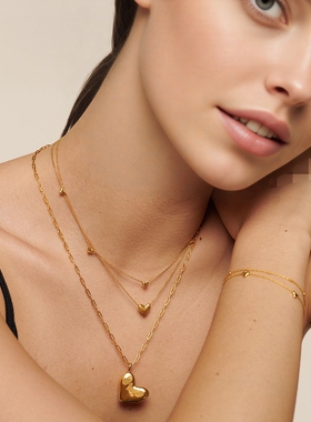 Star Ray2026款流心项链爱心生日礼物经典爱意颈链早春配饰锁骨链