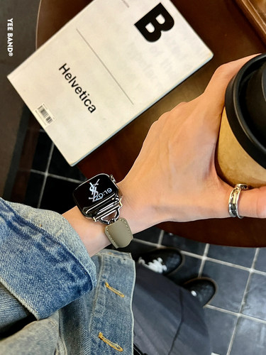 IAMYEE手镯设计皮质高级感表带适用于applewatch9S10iwatchS11S12 - 图1