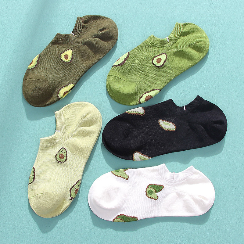 浅口秋冬韩国可爱日系牛油果女短袜 布群短袜/打底袜/丝袜/美腿袜