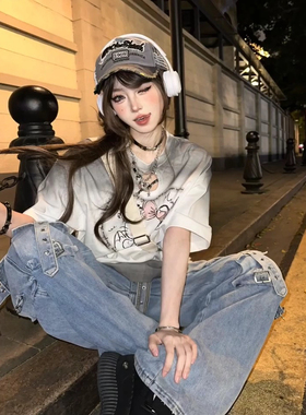 美式帽子做旧破边水洗棒球帽女韩版春夏季嘻哈街拍潮流鸭舌帽男女