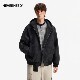 NOVERNEED marble dark pattern jacket ຫນັງ PU ສໍາລັບຜູ້ຊາຍ
