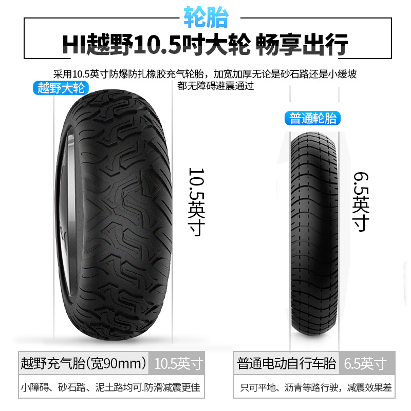 柏思图新国标智能电动自平衡车儿童6一8一12带杆成年10一15平行车 - 图1