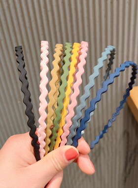 头箍发饰百搭刘海磨砂波浪细发箍