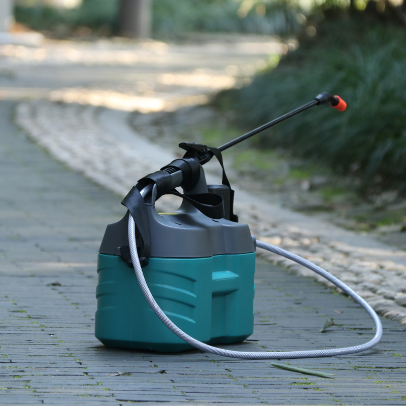 园艺充电浇花消毒高压家用浇水壶5L大容量电动手提肩负式喷雾器