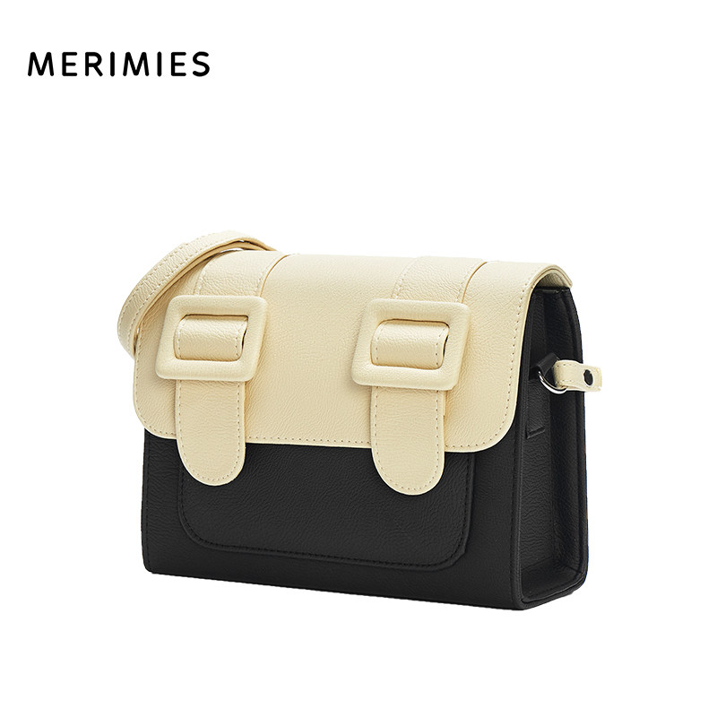 merimies泰国剑桥包拼色女包邮差包 MERIMIES女士包袋