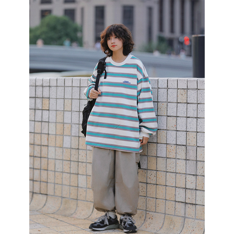 阿于呆 日系复古大口袋阔腿工装裤潮牌男女宽松休闲束脚抽绳长裤,淘宝优惠券,粉丝福利购,淘宝优惠卷