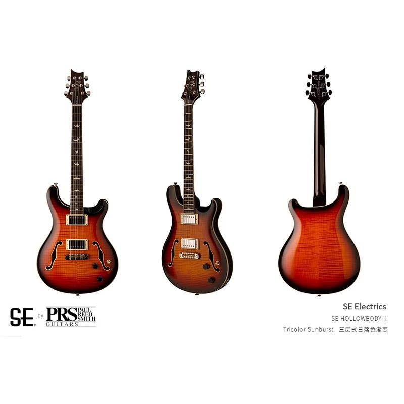 PRS电吉他 SE Hollowbody II 空心电吉他爵士电吉他f孔 枫木贴面 - 图1