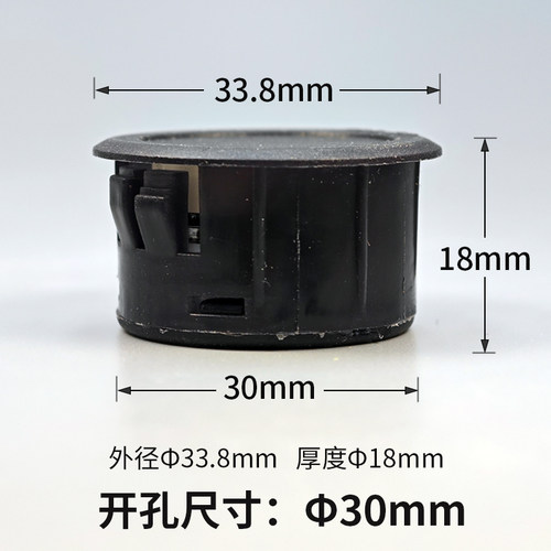 圆形数显电压表两线直流4~100v数字电压表头电动车电瓶锂电池通用 - 图1