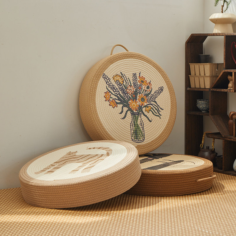 蒲团坐垫家用客厅榻榻米坐垫大尺寸坐墩冥想禅修垫圆形加厚中古,淘宝优惠券,粉丝福利购,淘宝优惠卷