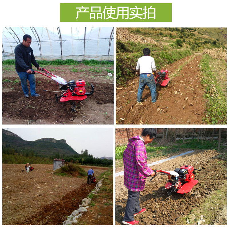 汽油微耕机柴油小型多功能家用耕地耕田机农用旋耕松土翻地犁地机 - 图2