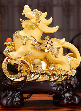 礼之源招财貔貅摆件办公室桌面工艺品摆设家居客厅玄关电视柜装饰