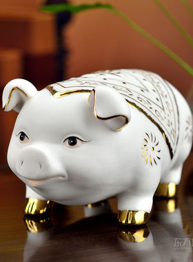 东方泥土创意中式陶瓷工艺动物摆件办公室客厅卧室桌面生日礼品12