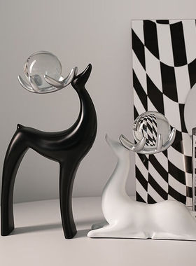 贝汉美（BHM）创意鹿摆件工艺品家居客厅电视柜酒柜办公室桌面装