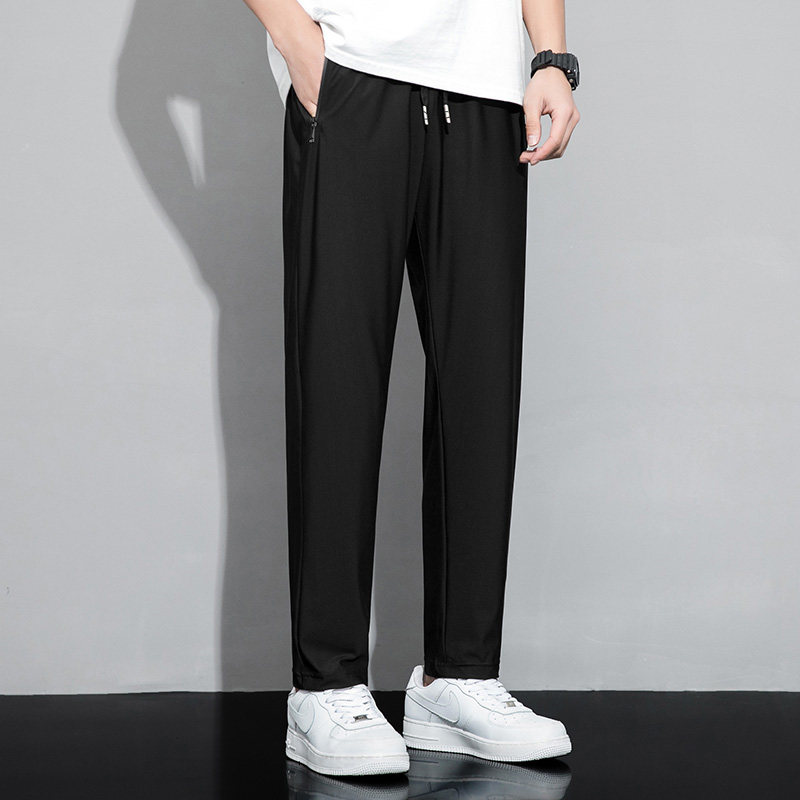 男女冰丝裤2022夏季新品潮流九分裤 意邦伦休闲裤