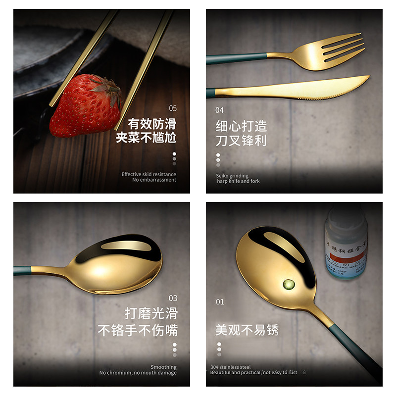 韩式ins不锈钢勺子家用长柄汤匙创意调羹韩国吃饭勺北欧叉咖啡勺_虎窝淘