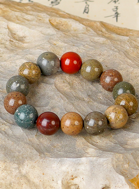 月球陨石多宝手串16mm太空宝石个性礼气质百搭简约天然手工原石真