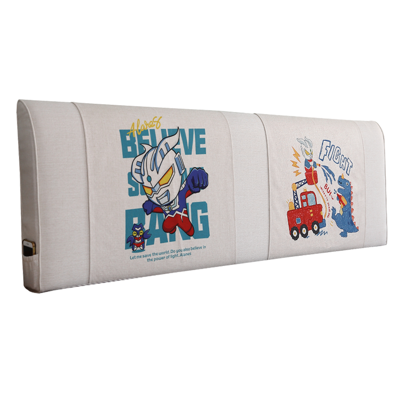 儿童奥特曼无床头靠垫软包自粘可拆洗海绵榻榻米床靠垫大靠背,淘宝优惠券,粉丝福利购,淘宝优惠卷