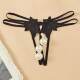 Big bead underwear women's inner body with oversized particles sexy transparent massage thong enlarged pure cotton lace underwear