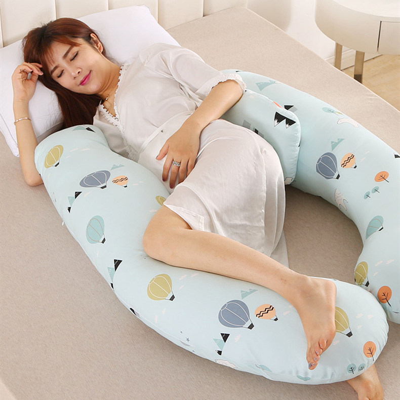 护腰侧睡枕多功能u型睡觉孕妇枕头 她柏护腰枕