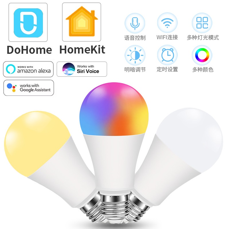 Homekit插座美规灯泡WIFI Tuya涂鸦电量统计蜡烛灯泡E14 E27球灯-图3