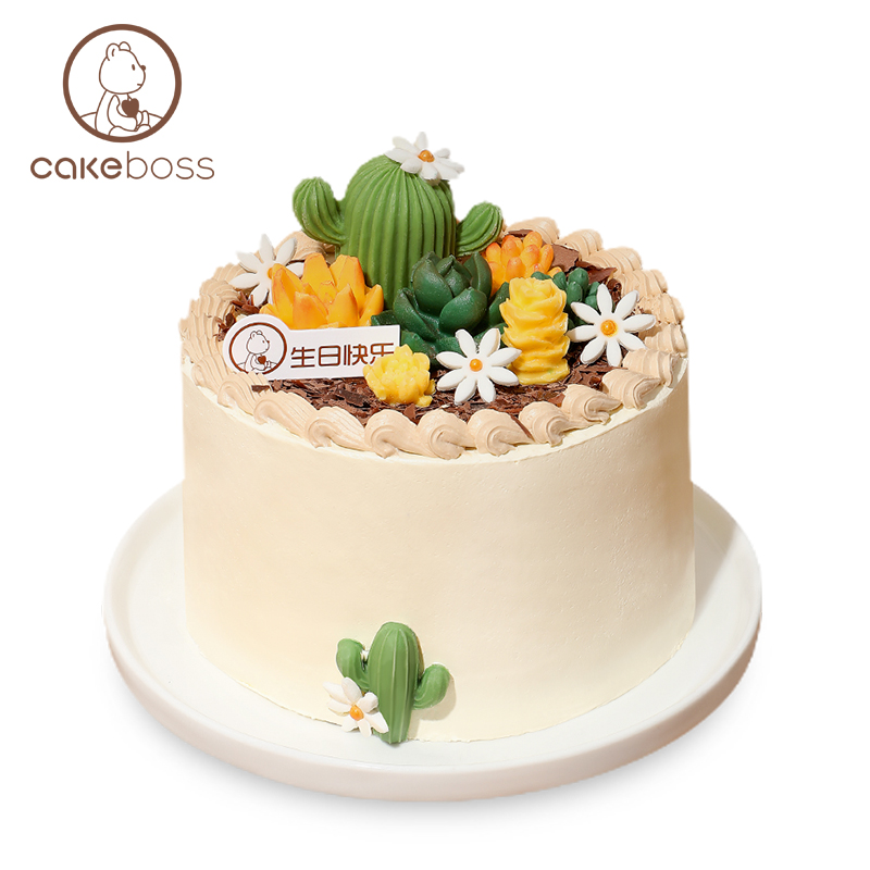 CAKEBOSS森之物语多肉乳酪芝士蛋糕创意生日聚会蛋糕北京同城配送 - 图3