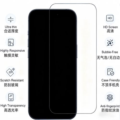 适用荣耀400Smart 200lite荣耀X30i半屏X5高清X6B亮面X70i手机X8B钢化膜Play4 5 8T 9C畅玩50 60Plus玻璃贴膜 - 图1