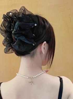 其他抓夹绢纱方糖蝴蝶结鲨鱼夹女
