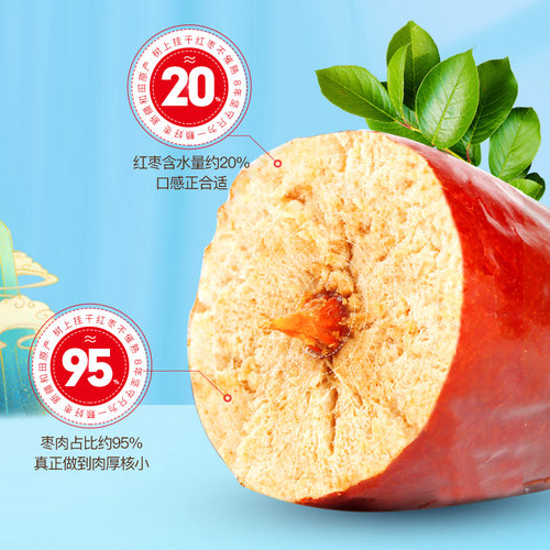 新疆红枣特级和田大枣零食特产一级特大红枣枣干礼盒官方旗舰店 - 图1