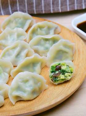 三全素水饺速冻鸡蛋香菇青菜