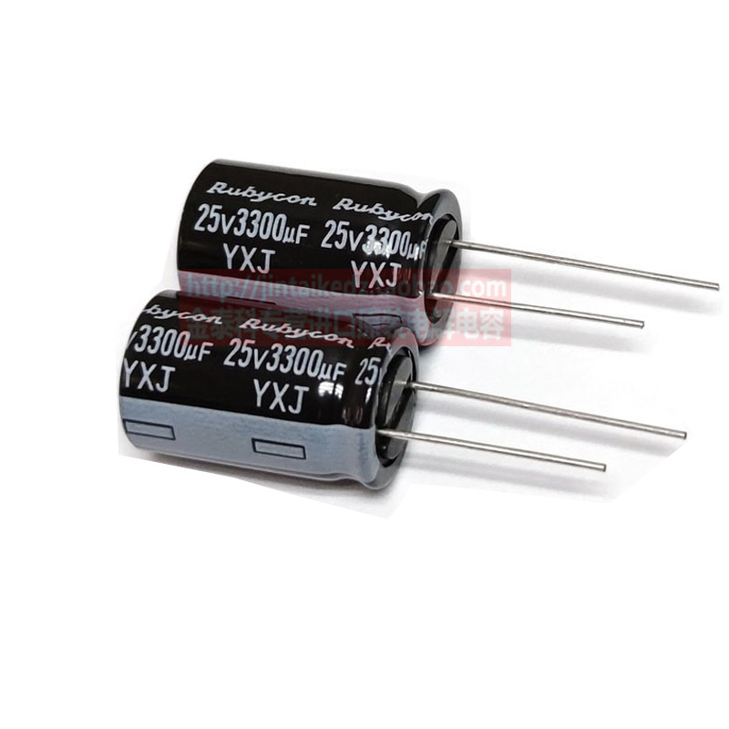 红宝石电解电容 25V1000UF 2200UF 3300UF 4700UF YXJ 高频低阻 - 图1