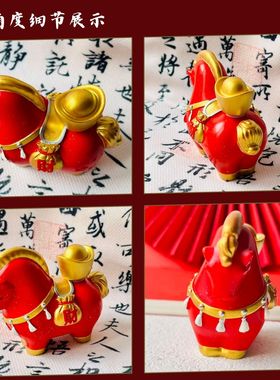 西安文创纪念品唐小马对装摆件