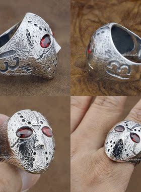 复古男士万圣节面具日韩风戒指