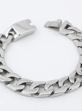 时尚风钛钢饰品闪亮银色手链