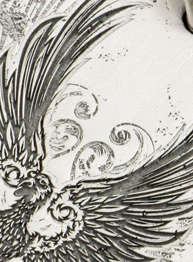 纯银时尚风情侣吊坠私人定制