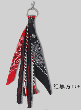 腰果花方巾裤链女嘻哈复古风