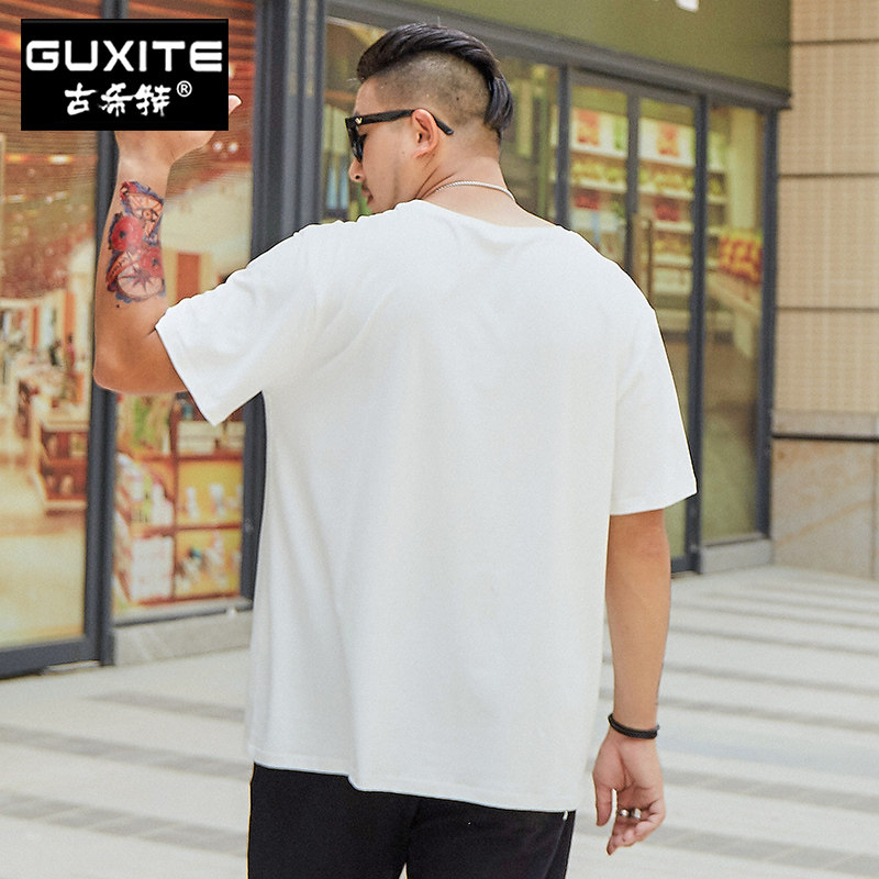 新款夏装加肥加大个性胖子短袖t恤 古希特T恤