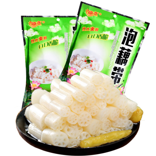 泡椒藕带400g湖北特产洪湖酸辣泡藕尖开袋即食下饭菜脆嫩藕节泡菜 - 图3