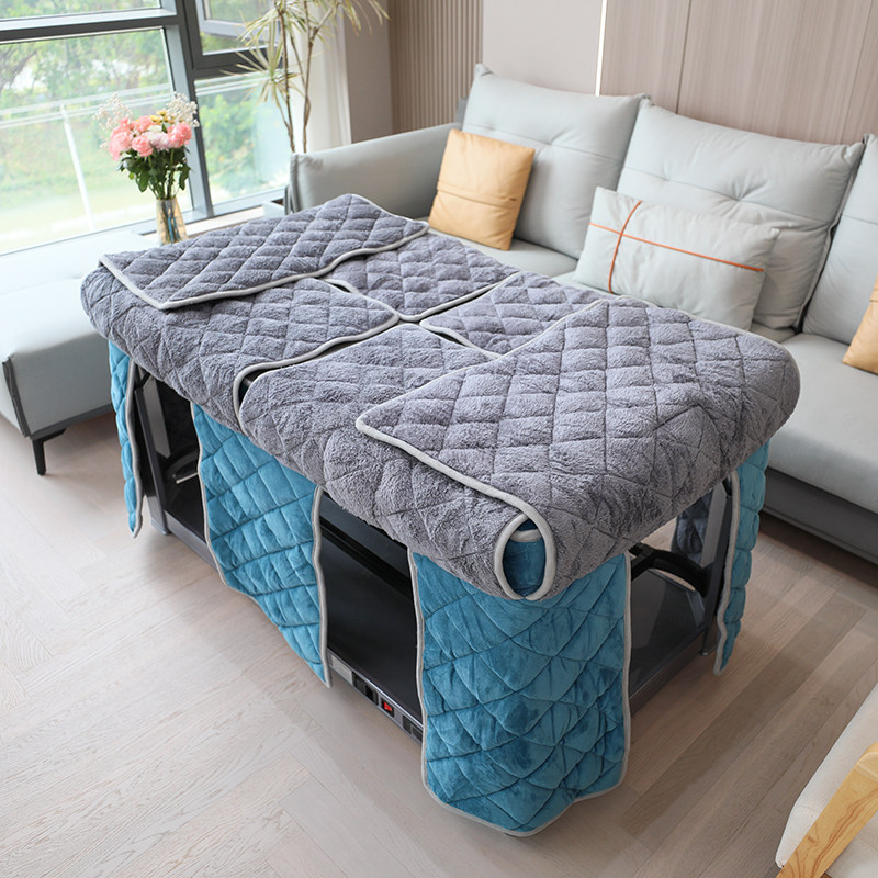 长方形12面桌面揭盖烤火被加绒加厚烤火炉罩冬天双面绒取暖桌套罩,淘宝优惠券,粉丝福利购,淘宝优惠卷