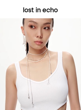 lostinecho叠戴高级流苏项链